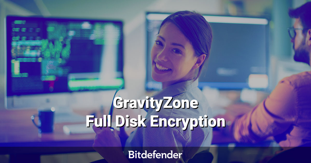 Bitdefender GravityZone Full Disk Encryption (FDE) visual